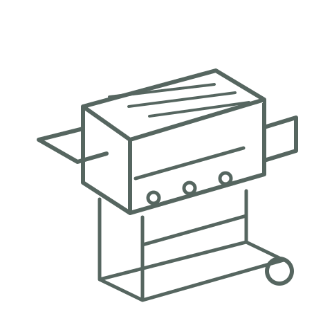 Skizze Gasgrill