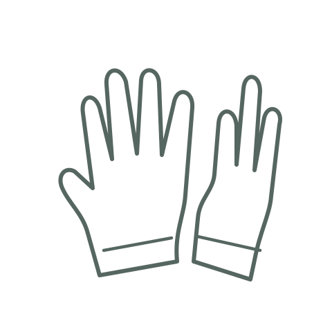 Skizze Grillhandschuhe