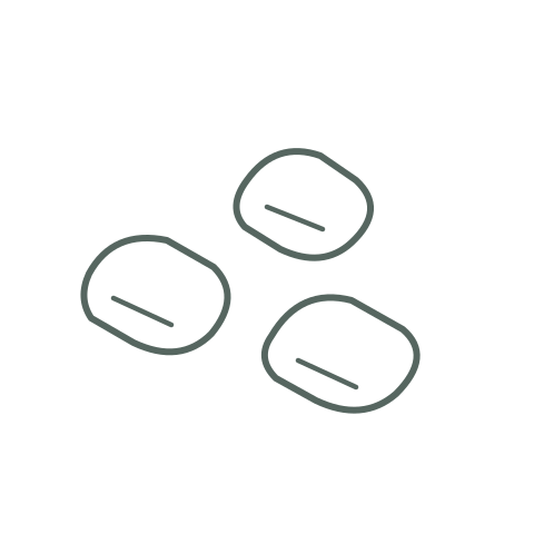 Skizze Kokosbriketts