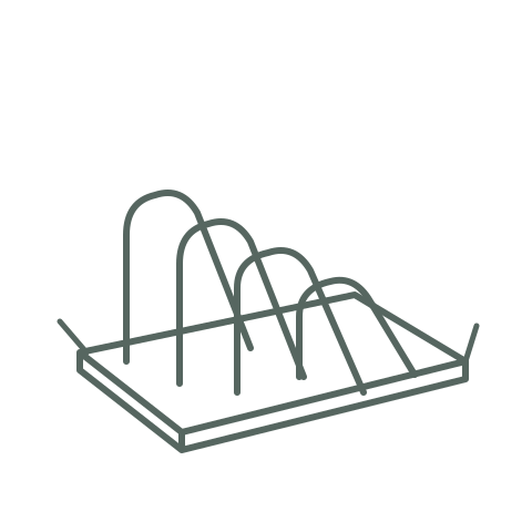 Skizze Spareribs Halter