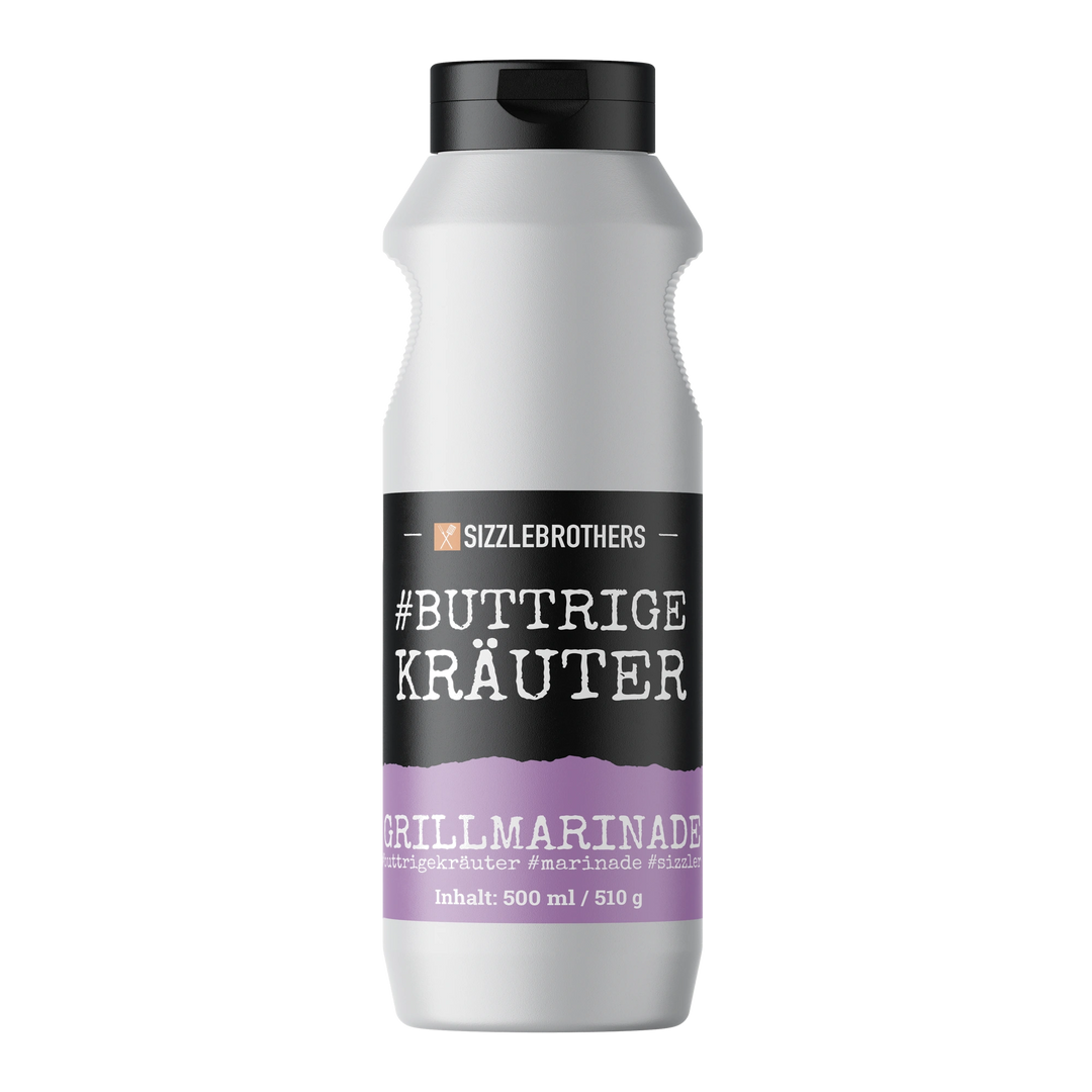 #ButtrigeKräuter – Die Kräuter Grillmarinade (500 ml)
