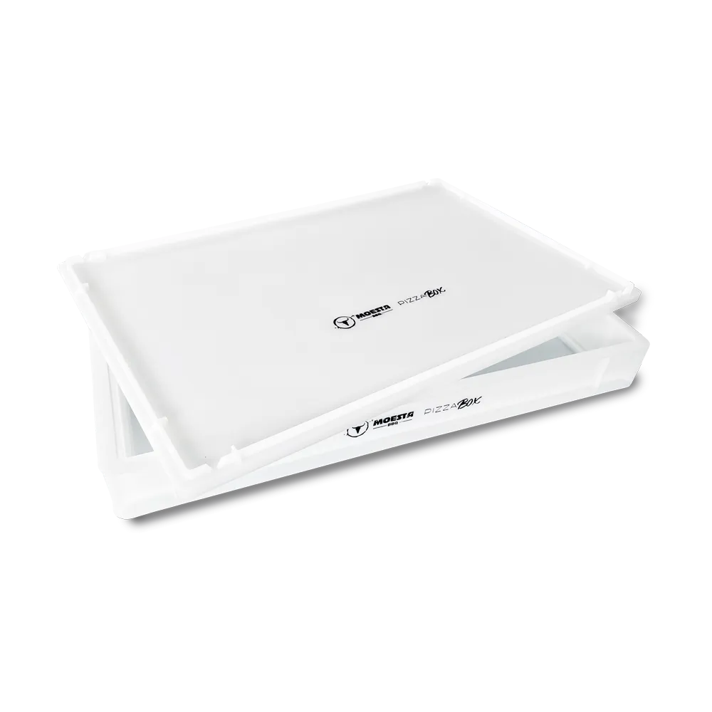 PizzaBox Set mit Deckel – Gärbox 60 × 40 × 7 cm