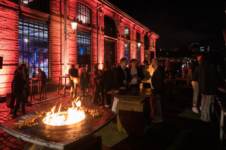 MOESTA-BBQ Feuerplatten und Gäste am Hamburger Hafen bei den SPORT BILD Awards 2026
