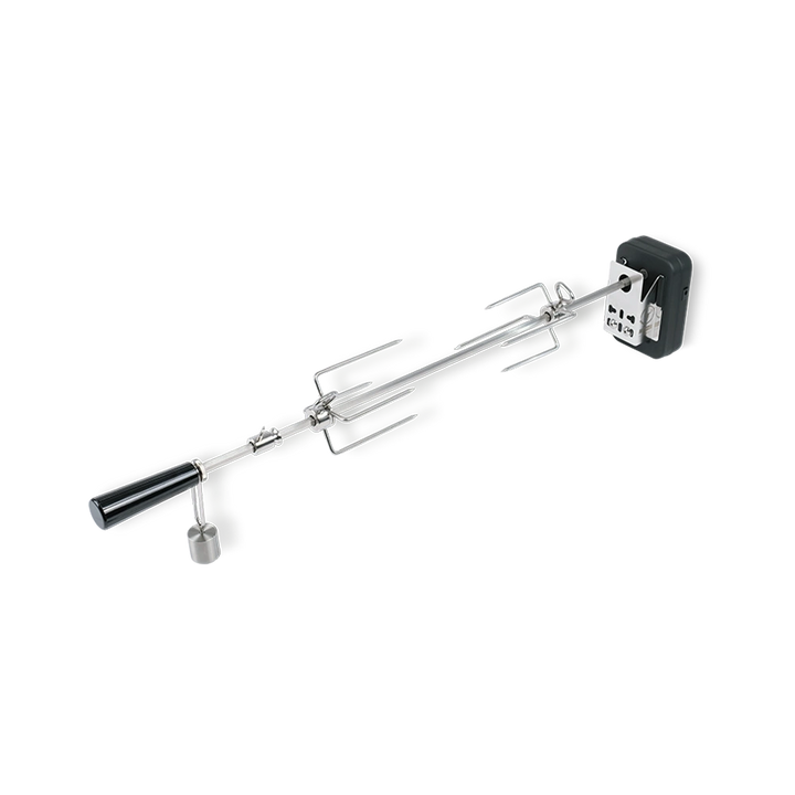 Rotisserie-Set für PizzaRing – Drehspieß für Kugelgrills