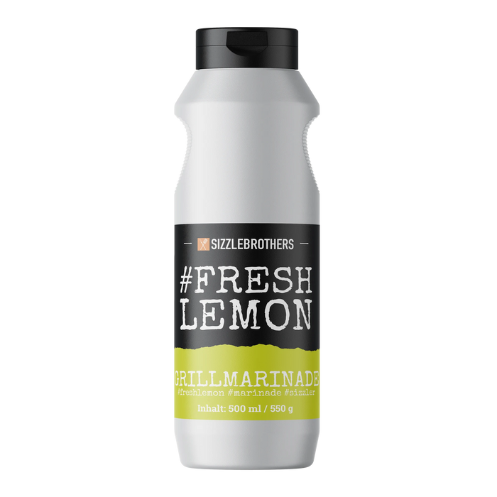 Fresh Lemon Grillmarinade - würzige Zitrusmarinade für Fisch, Geflügel & Gemüse