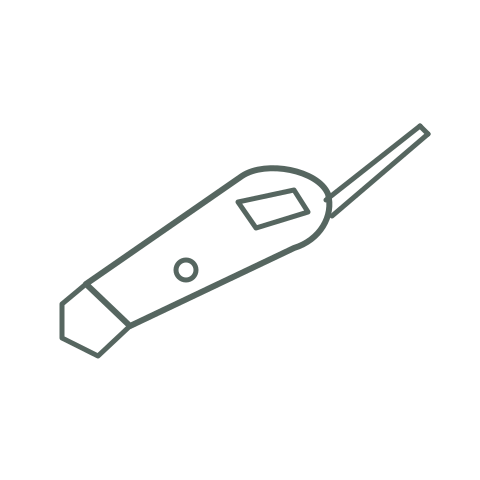 Skizze Einstechthermometer