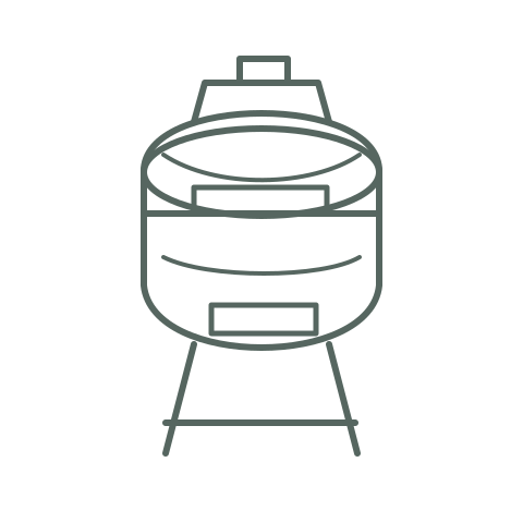 Skizze Kamado