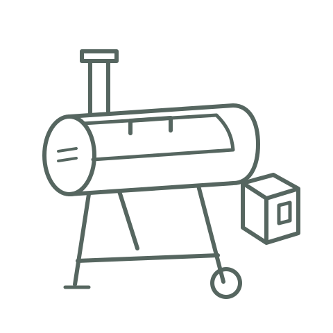 Skizze Offset Smoker