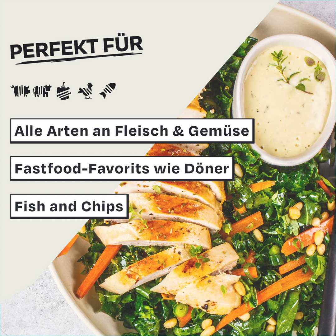 Cremige Knoblauch Sauce – Der Klassiker für Burger, Fleisch & Grillgemüse