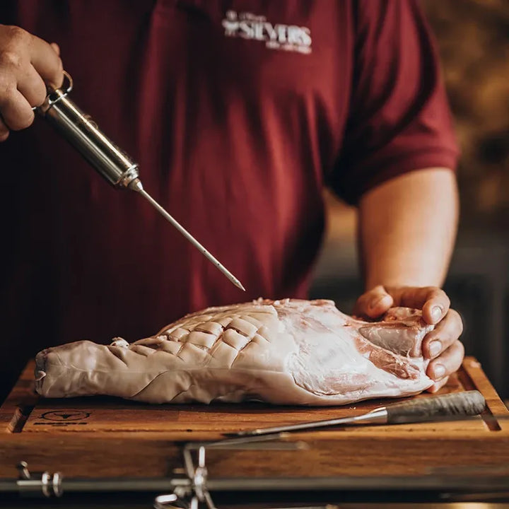 DR. MURPHY BBQ Spritze No.1 – Edelstahl Bratenspritze