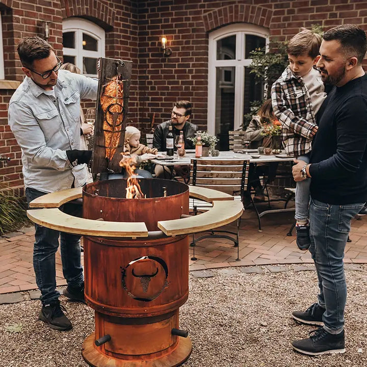 BJÖRN Flameboard – XXL Edelstahl Flammlachsbrett