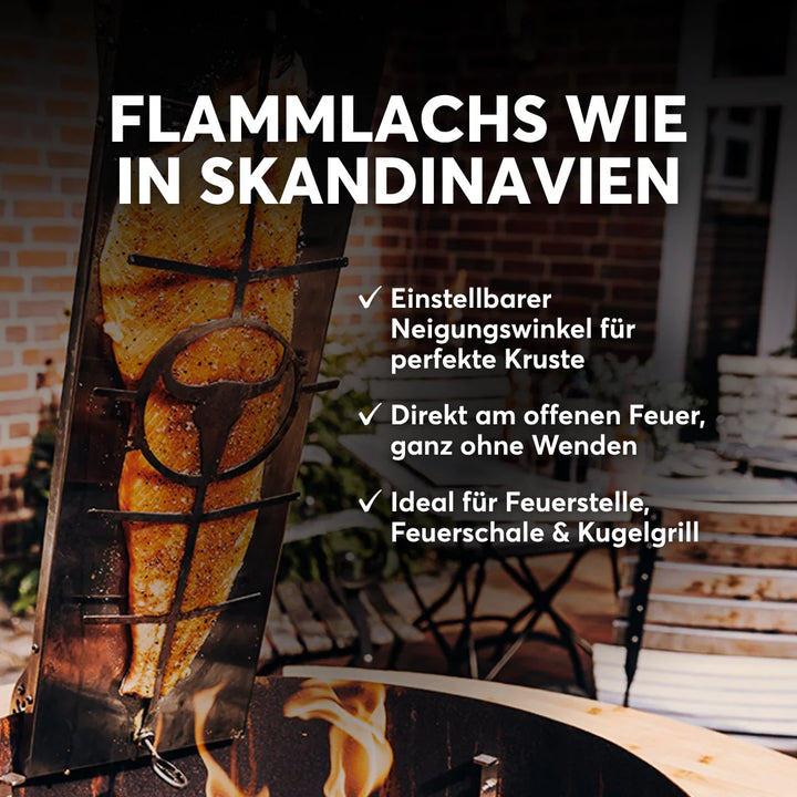 BJÖRN - Flammlachsbrett aus Edelstahl