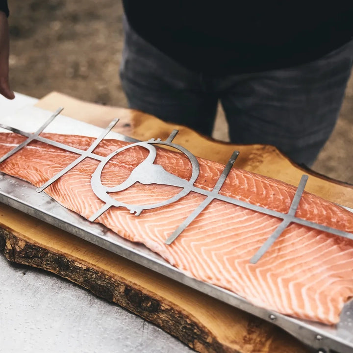 BJÖRN Flameboard – XXL Edelstahl Flammlachsbrett