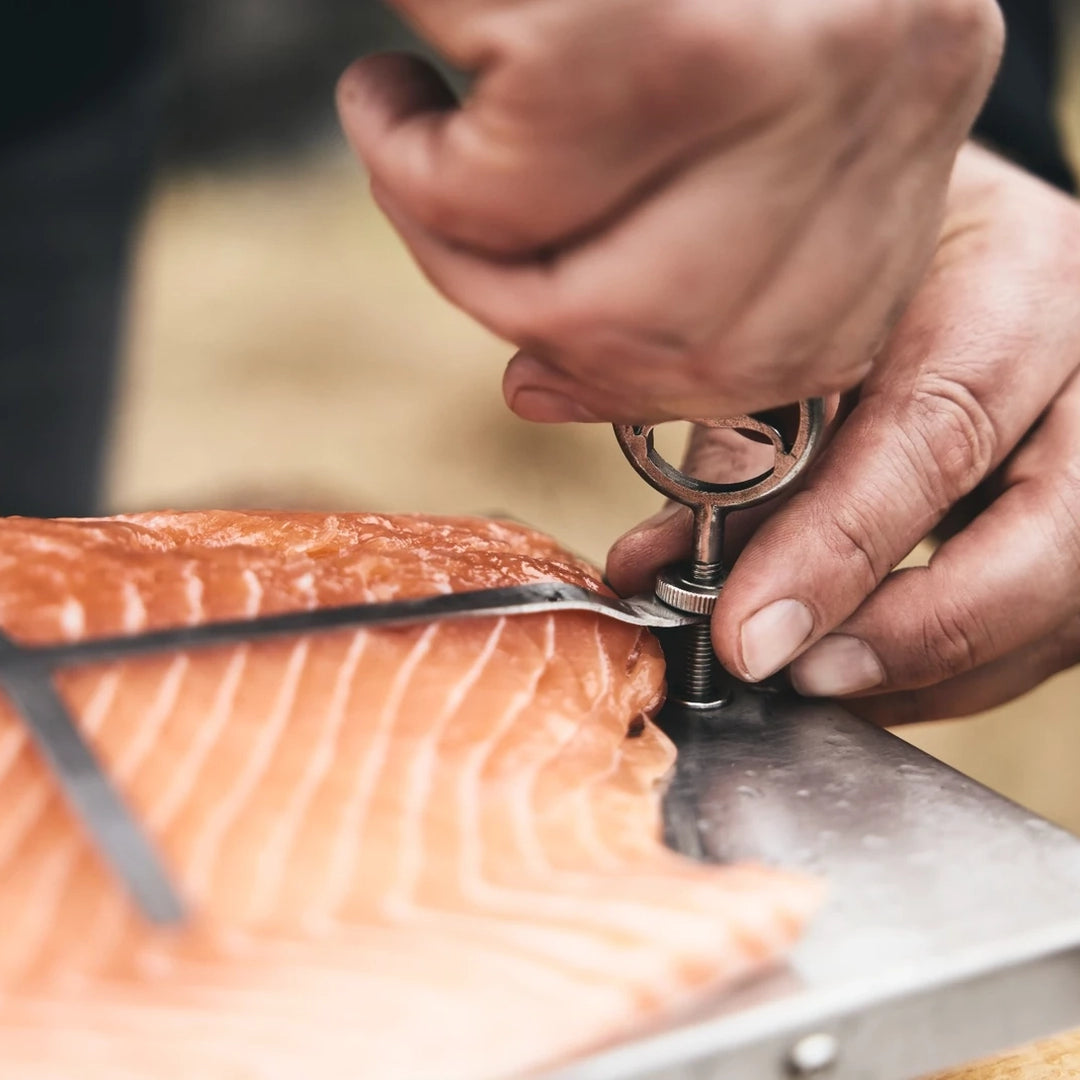 BJÖRN Flameboard – XXL Edelstahl Flammlachsbrett