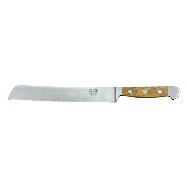 Bread Knife X430/21R – High-Quality Bread & Baguette Knife with Olive Wood Handle