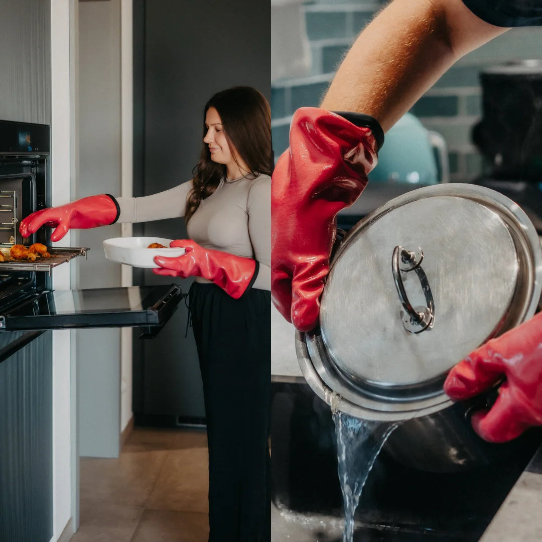 handschuhe küche hitze HeatPro Handschuhe – hitzebeständig bis 350°C & vielseitig einsetzbar – MOESTA-BBQ