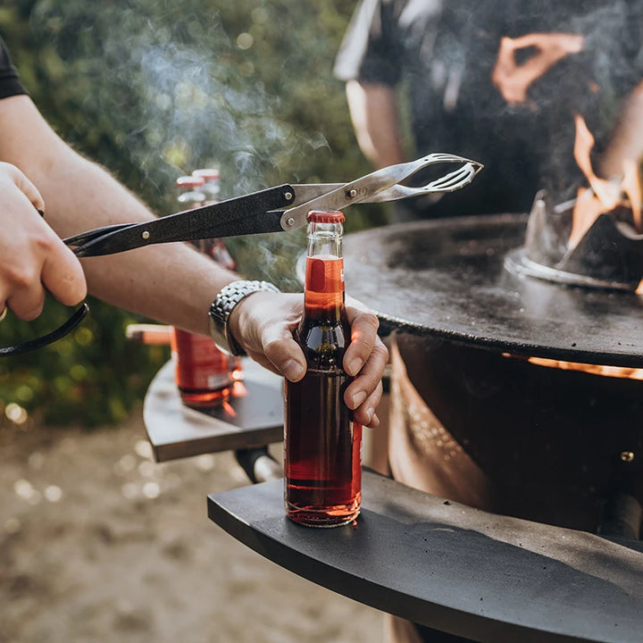 HELGA – Grillzange V-Tong – Edelstahl Zange mit Flaschenöffner – 43 cm