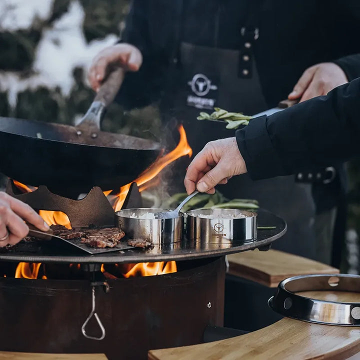 HENRY – BurgerRing 6er Set – Burger-Backform aus Edelstahl