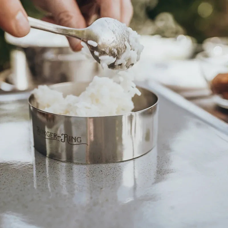 HENRY – BurgerRing 6er Set – Burger-Backform aus Edelstahl