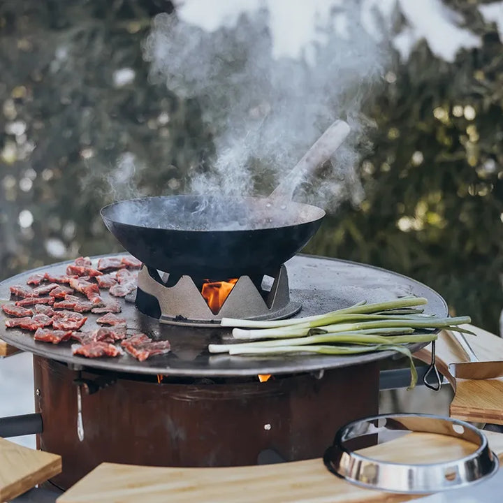 Wok-Krone für BBQ-Disk – Gusseisenaufsatz für BBQ Disk