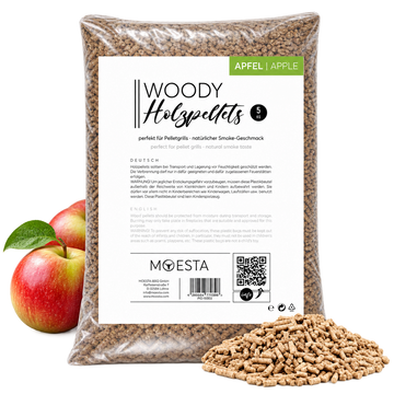 WOODY Apfel Grillpellets – 5-kg-Beutel