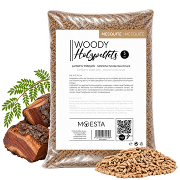 WOODY Mesquite Grillpellets – 5-kg-Beutel